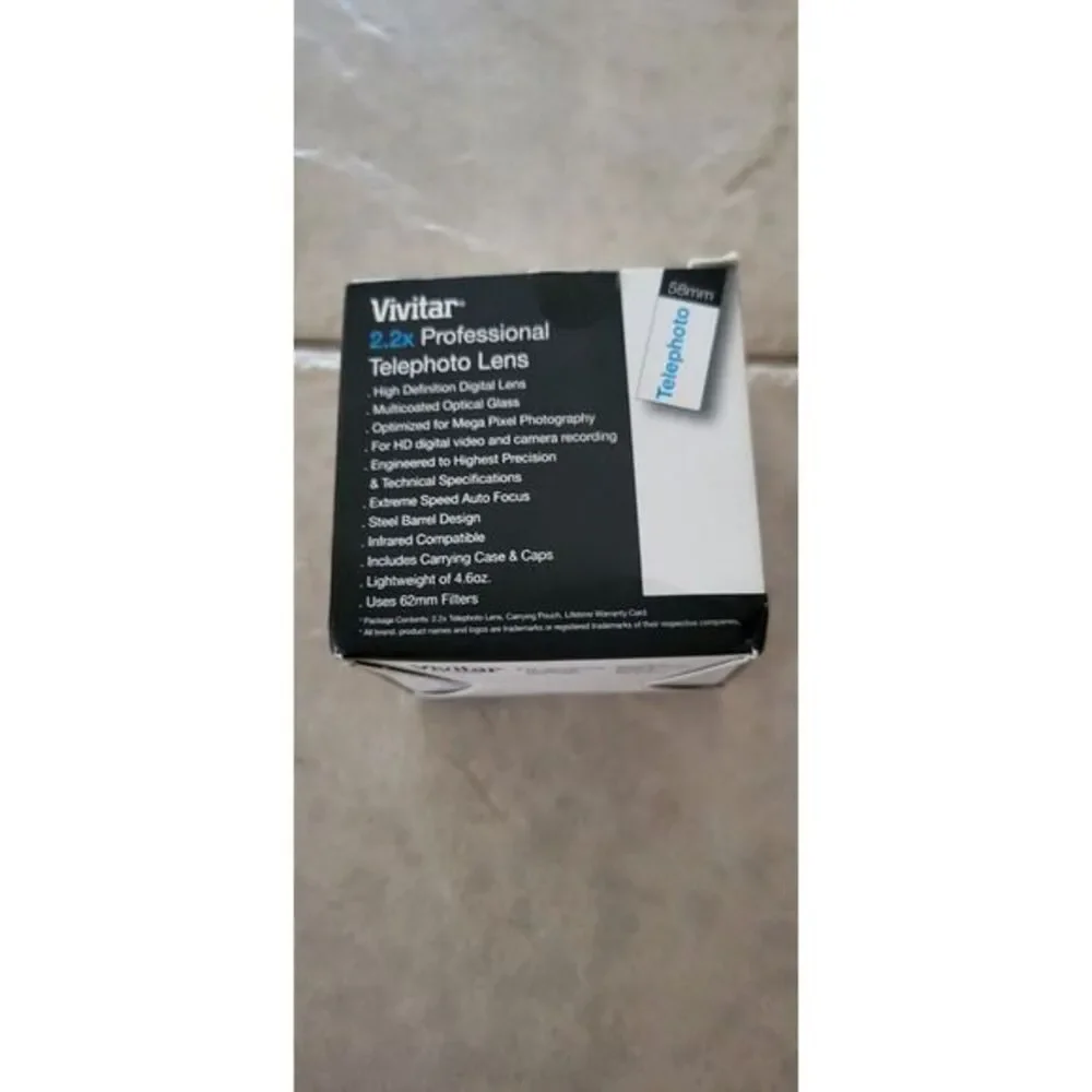 Vivitar 2.2x Professional Telephoto Lens 58mm -‎ Open Box